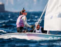 Determined: Foresailor and helmsman pursued their goal in Marseille