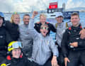 Le Youth AC Team Germany après la dernière course de la compétition avant Barcelone