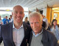 Lors de la fête d'adieu des olympiens de Marseille organisée par le NRV, Achim Griese a rencontré le champion du monde de windsurf Sebastian Kördel