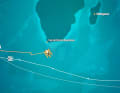 A screenshot of the tracking shows the lead that "Sodebo Ultim 3" had over the existing record of "Idec Sport" (grey boat) at the Cape of Good Hope.
