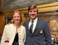 Met on stage for the nominees at the German Offshore Award in Hamburg City Hall: The "Red Bandit" Sophie von Waldow and Team Malizia's skipper Boris Herrmann.