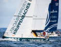 Hendrik Lenz naviga con "Monoka" in rotta verso il Mini-Transat 2025.