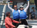 Marla Bergmann und Hanna Wille feiern ihren EM-Titel.