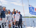 Here the two teams greet each other in Töre harbour.