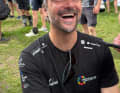 Boris Herrmann in good spirits and relaxed shortly before the Kiel start.
