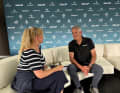 Russell Coutts im Interview mit YACHT-Reporterin Tatjana Pokorny beim SailGP in Sassnitz an diesem Wochenende.