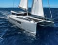 Der neue Windelo 50 unter Segeln. Der nachhaltig gebaute Kat soll ganz ohne fossile Brennstoffe auskommen
