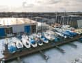 In the Netherlands, as in many other countries, ships with upright rigs have always been winterised. Aligned in the main wind direction, they are usually positioned in the lee of the storage sheds