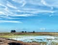 Le paysage hivernal de Birkholm est glacial et solitaire