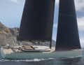 Y8 Custom. The body of the 80-footer was extended considerably, creating a large, sheltered cockpit for the guests
