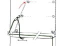 Operating three reefing points with one line | Drawing: J. Peschke