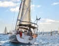 The Hanse 370 "Griselda" at the start of the long voyage across the Atlantic