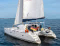 Lagoon de la première heure. Le 410 "Magic Cloud" navigue dans son bassin d'origine, le Kieler Förde. Mais le catamaran a déjà de nombreux longs voyages à son actif.