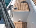 If the gradation in the deck were further forward, it would be easier to work on the winches