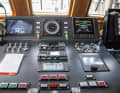 View of the bridge of the ship