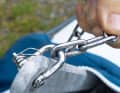 Better safe than sorry. Rösler has additionally secured the bolt of a shackle with wire