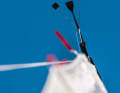 2. manoeuvring: With the bow into the wind, this is the easiest way to get the sail down