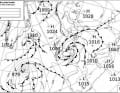 Analysekarte des britischen meteorologischen Instituts (UKMET) 