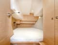 The aft cabins offer plenty of berth space and seating height, but lack ventilation