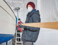 Apply the moulding dry...