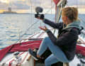 Mandy Entken's sailing videos have already been clicked on around two million times