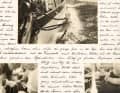In der Nachkriegszeit wurde diese Dokumentation einer Seereise an Bord der „Senta“ handschriftlich festgehalten und mit Fotos vom Bordalltag illustriert