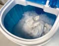 The machine achieved a good washing performance with only ten litres of water