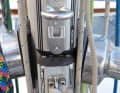 Equipment: spinnaker pole slides - if both headsails are to be hoisted simultaneously as a trade wind sail, two slides on the mast are helpful.  With two booms on the mast, however, the costs are doubled