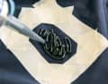 ... so that the sealant does not spread everywhere afterwards. Sikaflex is used here. Wear gloves if possible