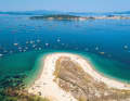 Anchoring in the Ría de Arosa off the beautiful Isla de Areoso