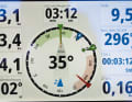 Well-spaced, laylines and wind shifts are clearly recognisable. The data fields can be freely configured Steering displays for sailing: Course and wind at a glance