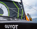 Robert Stanjek in front of the stump that remained after "Guyot" broke the mast on stage four