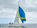 Meanwhile, the boat luffed slightly so that the gennaker was fully jibed