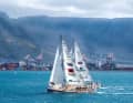Cruising off Table Mountain: the race takes sailors to areas they can hardly reach on their own keel