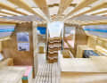 X-Yachts treibt den Trend auf die Spitze: Der Mock-up der Xc 47 lässt sich sogar zur Seite neigen