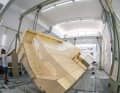 Even new developments such as this successor to the VO65 for the Ocean Race are sometimes initially created as plywood dummies