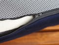 Bunk covers should be removable and washed regularly. Mesh material on the underside prevents moisture build-up