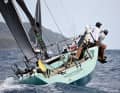 The "Warthog" sails under the Antiguan flag and with a largely local crew. She took second place in her class.