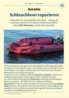 Guide 25: Schlauchboot reparieren