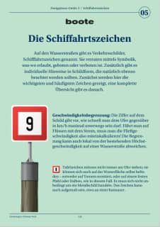 Navigation 5: Schiffahrtszeichen