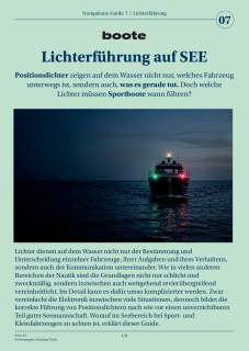 Navigation 7: Lichterführung auf See