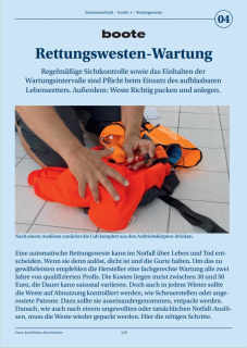 Seemannschaft 4: Rettungsweste - Wartung