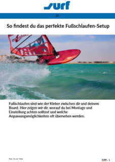 Guide 33: Fußschlaufen einstellen