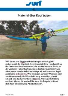 Guide 41: Material über Kopf tragen