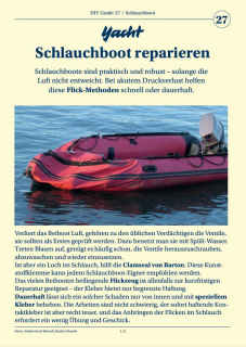 Guide 27: Schlauchboot reparieren