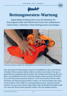Seemannschaft 3: Rettungswesten - Wartung