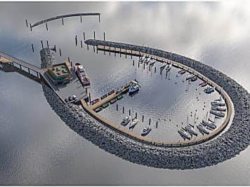 Fischland-Darß-Zingst: Bau des Inselhafens Prerow hat begonnen