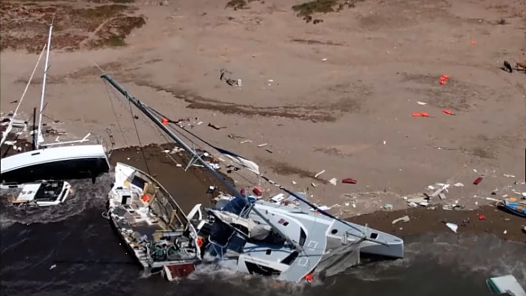 Unwetter: Schwerer Sturm über Korsika zerstört Yachten