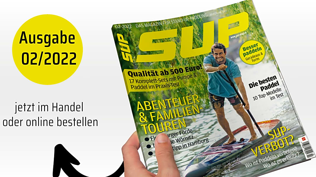Neues SUP-Magazin - die Ausgabe 02/2022 ist da!