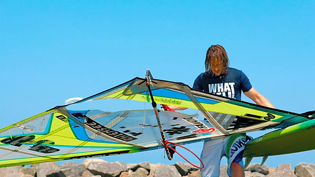 Windsurf-Segel richtig reparieren – so wird’s gemacht